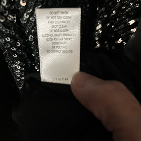 Black and Silver Cocktail Dress - Picture 5 of 6